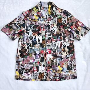 Moncler Genius x Palm Angels Graffiti Limited Edition Button-up Shirt size M
